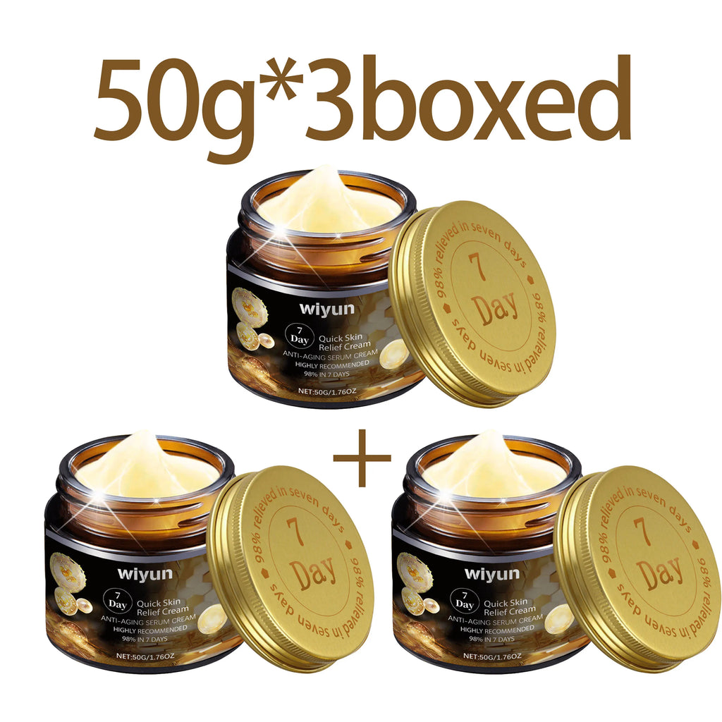 Wiyun Face Cream for Dark Spots Removal Fine Lines Repair Damaged Skin Firming Lifting Sagging Improvement Nourishing Skin Care Oasis Select 50g X 3PCS