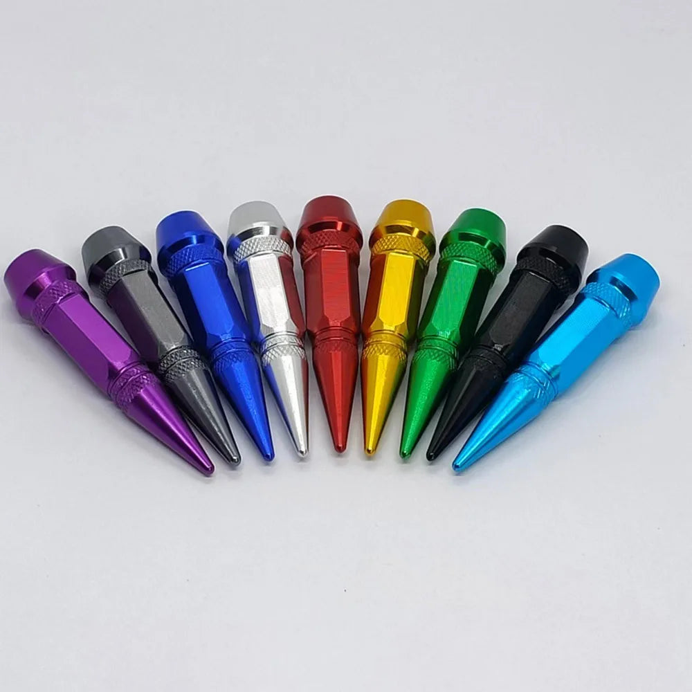 4Pcs 60mm Valve Caps, Aluminum Alloy Dustproof and Waterproof Tire Valve Stem Caps, Suitable for Cars, Trucks and Motorcycles Oasis Select