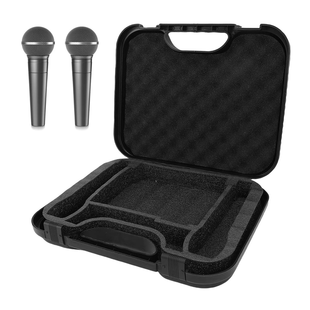 Mic Storage Box Microphone Carrying Case Fit for SM58 Portable Handle Design Detachable Foam Mic Storage Bag for Travel Oasis Select