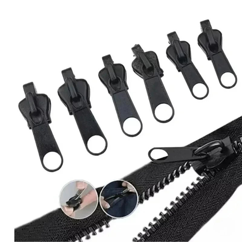 3 Sizes Universal Instant Fix Zipper Repair Kit Replacement Zip Slider Teeth Rescue Sewing Clothes Bag Zippers Tool Accessories Oasis Select