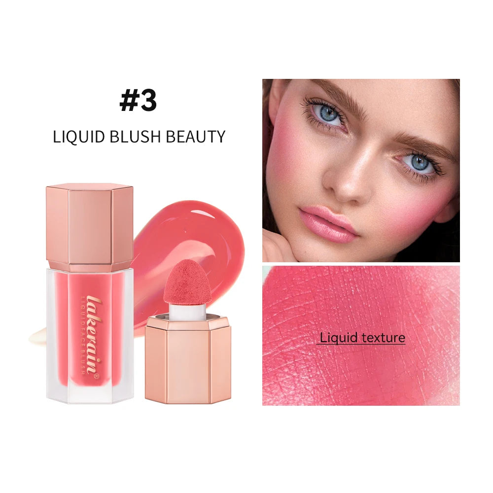 Lakerain Liquid Blush Waterproof & Sweat-proof Creamy Texture Pink Blush Long-lasting Light Natural Matte Velvet Matte Makeup Oasis Select 03