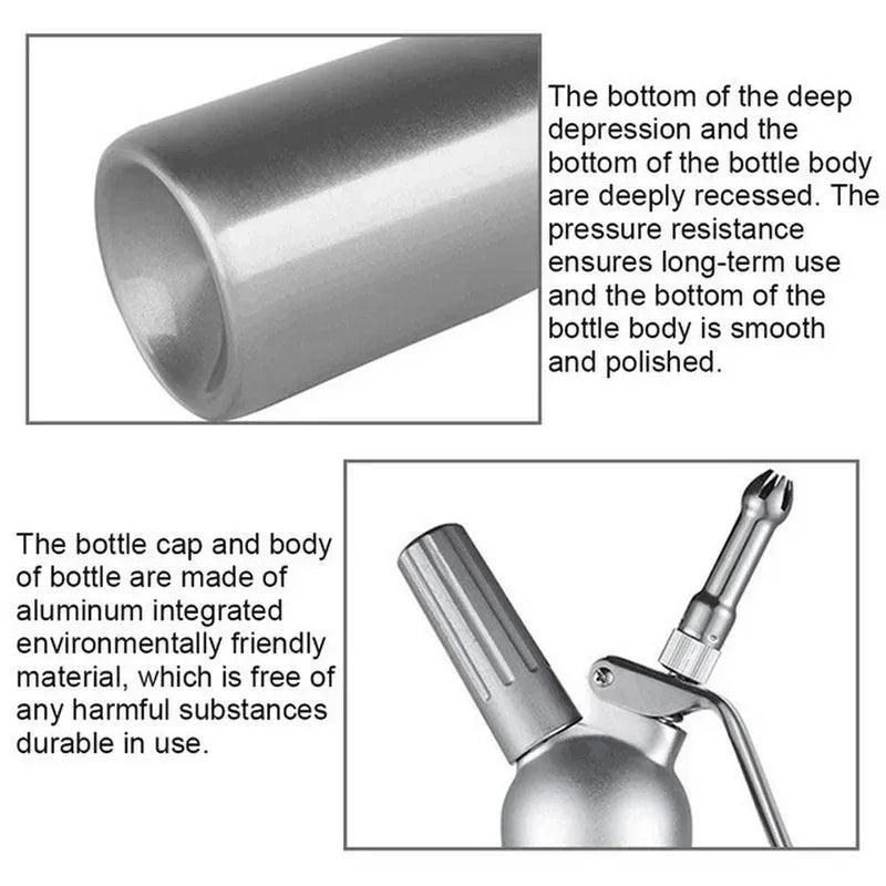 500/1000ml Cream Foam Gun Cake Piping Gun Siphon Squeeze Bottle Dessert Tool Squeeze Bottle Dessert Tool Kitchen Accessories Oasis Select