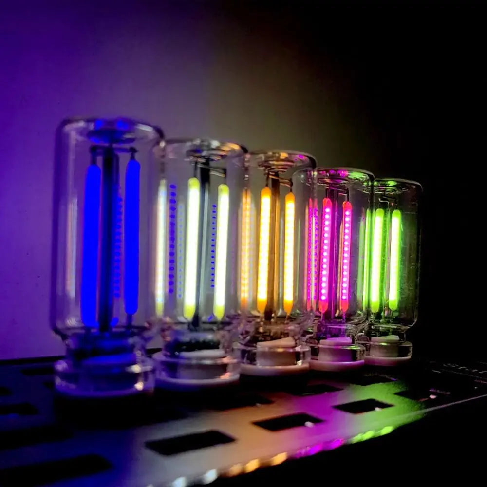 2PCS/lot 5V Touch Dimming USB LED Filament Glass Bulb Retro Edison Bulb Night Light Car Decoration Eye Protection Led Lighting Oasis Select