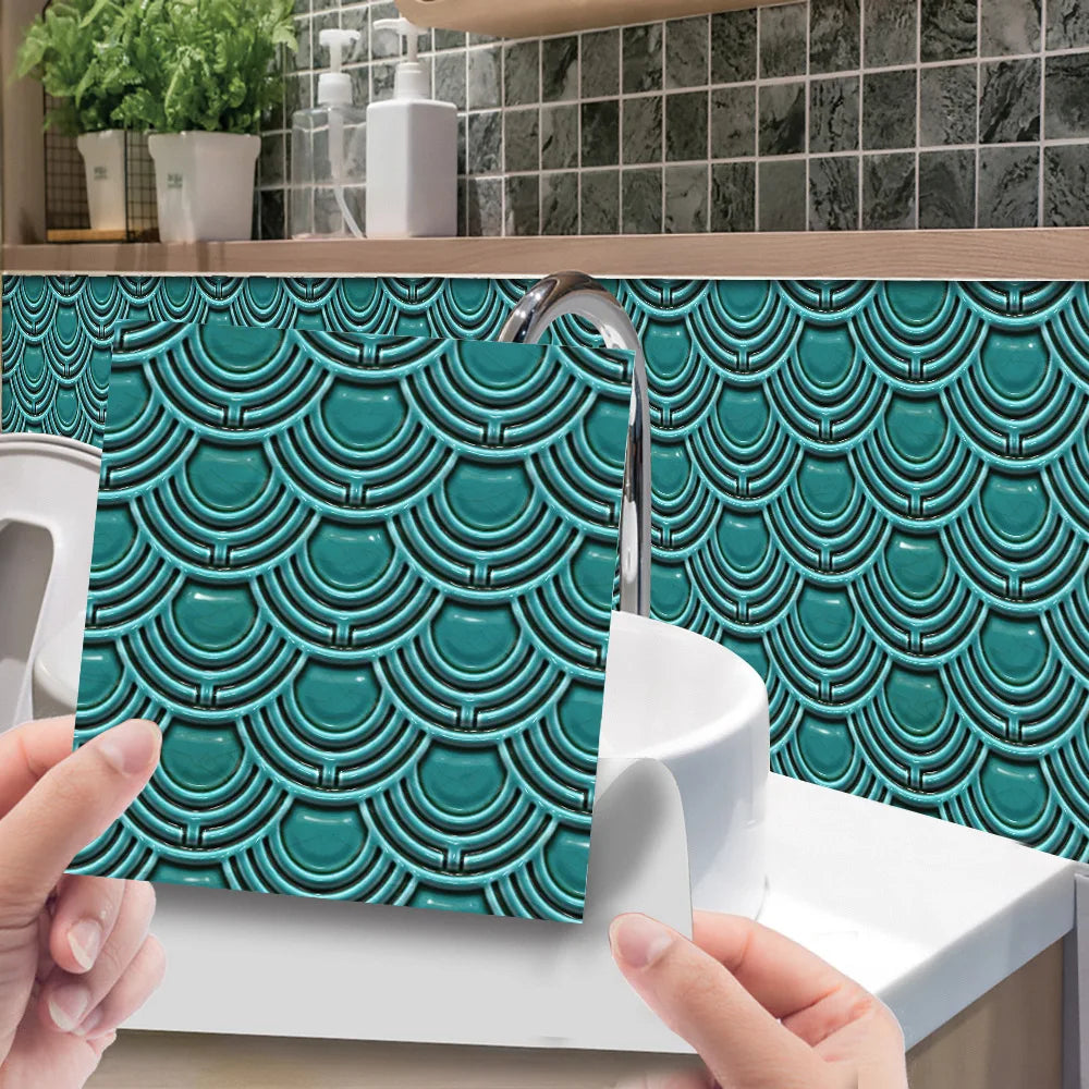 Mosaic tile paste self-adhesive DIY removable decorative pvc wall paste wall decoration Oasis Select MSC155 20cm x 20cm-10pcs