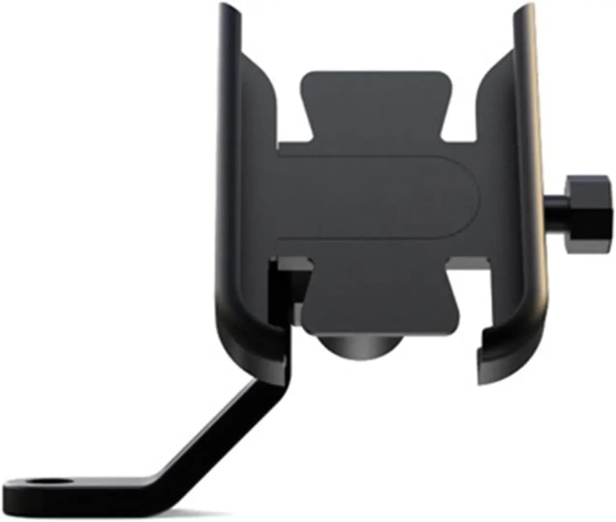 Universal Metal Motorcycle Phone Holder Aluminum Alloy Anti-Slip Bracket GPS Clip Adjustable Phone Stand for 4-6.5inch Phone Oasis Select Rearview mirror A
