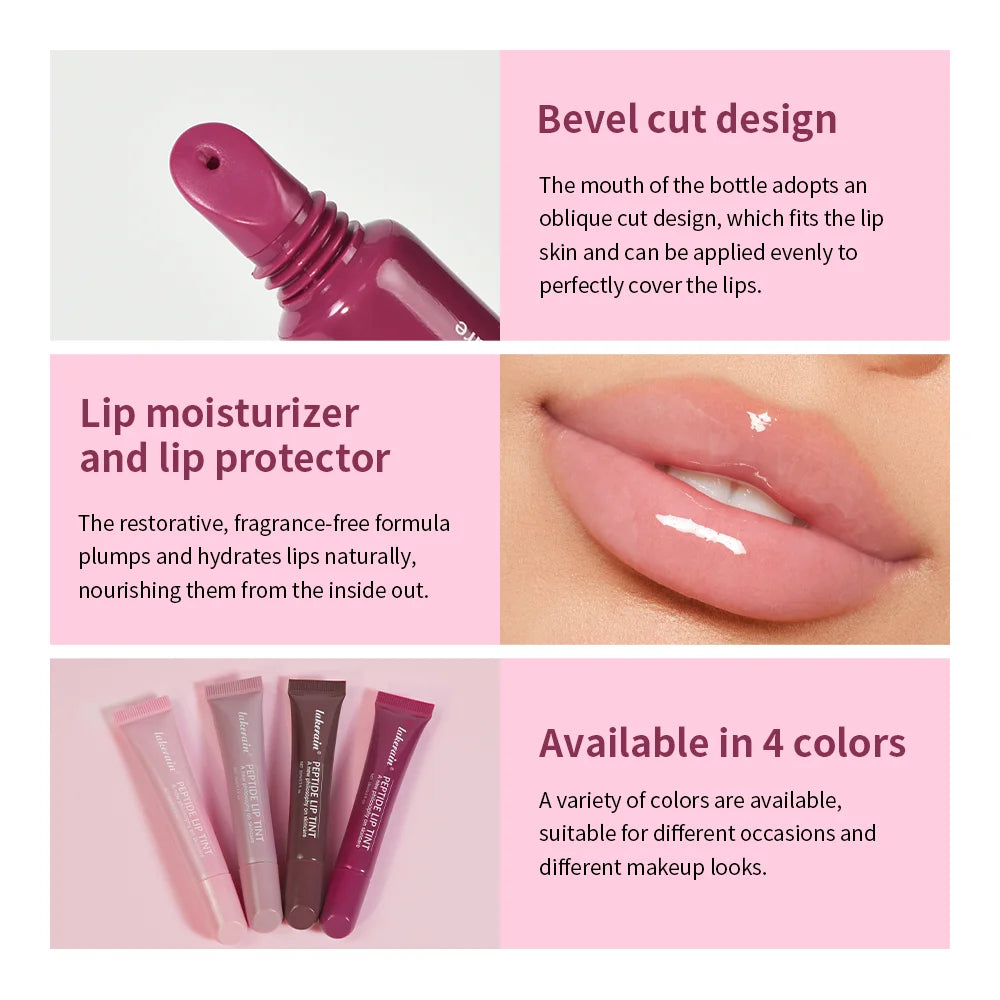 Peptide Lip Tint Gloss – Glitter, High Shine & Nude Shades Lip Gloss Oasis Select