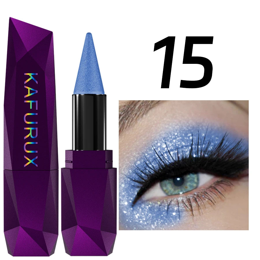 KAFURUX 25-Color Pearlescent Eyeshadow Stick – Waterproof