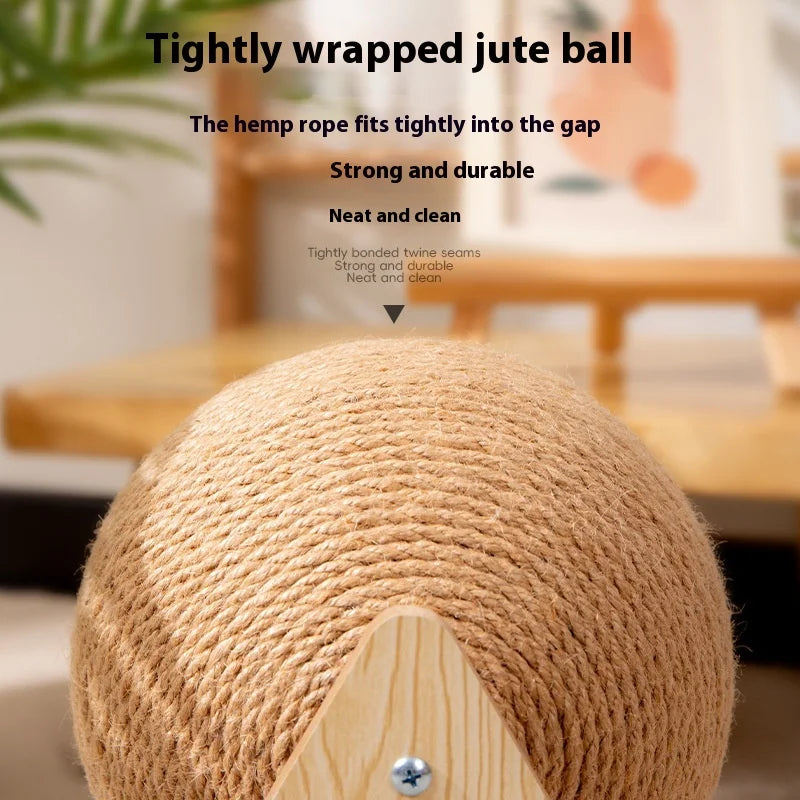 Cat Toy Scratch-ball - Vertical, Wear-resistant, Non-falling Off, Self-play Entertainment and Claw Grinding, Cat Scratch-ball Oasis Select