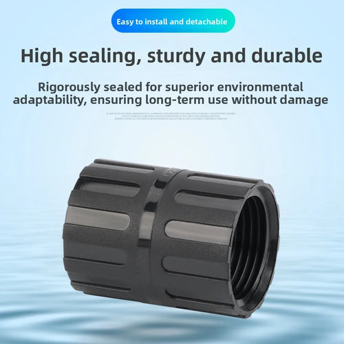 10pcs Internal Thread Cable Waterproof Connector Plastic Female Thread Adapter Intermediate Coupler Butt Joint Converter Nylon Oasis Select