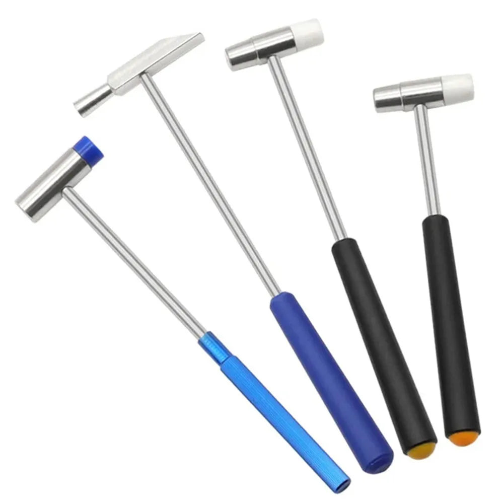 Double Face Soft Tap Rubber Hammer Hand Tool Non-Slip Handle For Leather Jewelry Craft Woodwork Watch Repairs Oasis Select
