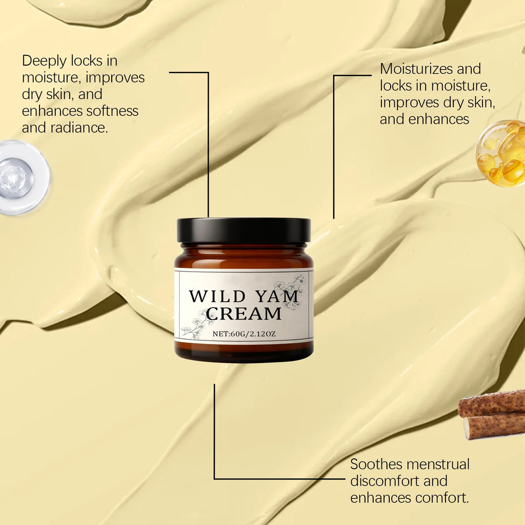 Wild Yam Cream for Hormone Balance & Menopause Relief | 60g Body Balance Cream Oasis Select