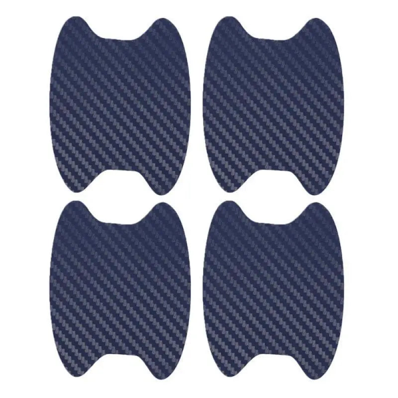 4/8/12/16Pcs Car Styling Mouldings Sticker Car Door Sticker Carbon Fiber Scratches Resistant Cover Auto Handle Protection Film Oasis Select 4pcs blue