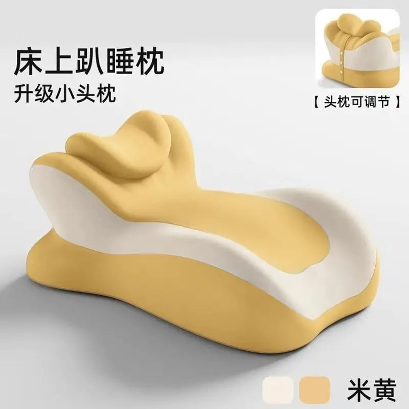 Ergonomics Bed Sleeping Pillow Backrest Cushion Adult Reading or Playing Phone Pillow Comfotable Waist Cushion Home Textile Oasis Select YELLOW With Pillow