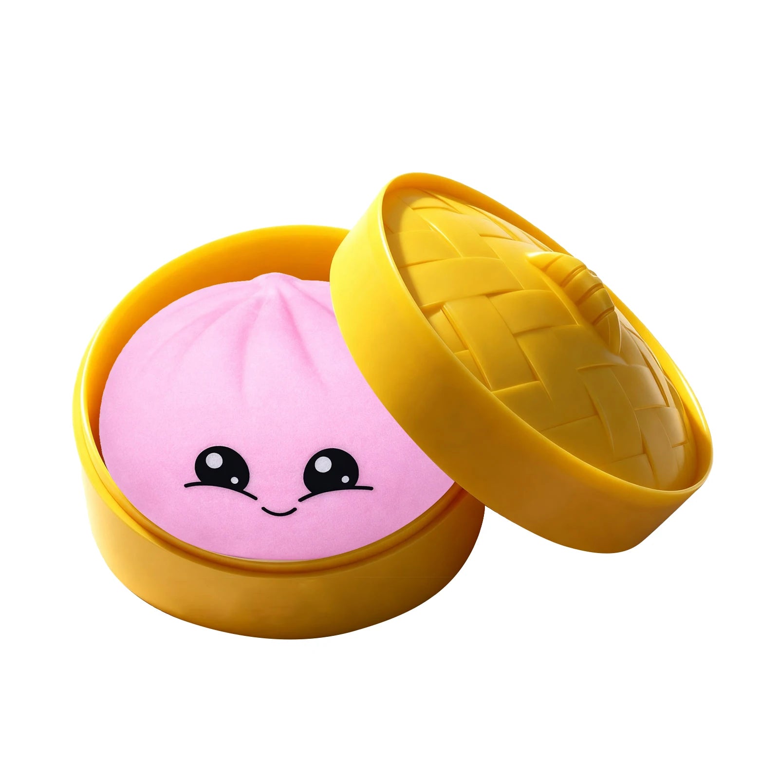 5 Colors Dumpling Squishes Stress Balls Simulation Food Squishies Stress Relief Toys for Adults Kids Squeeze Dough Ball Gifts Oasis Select Pink