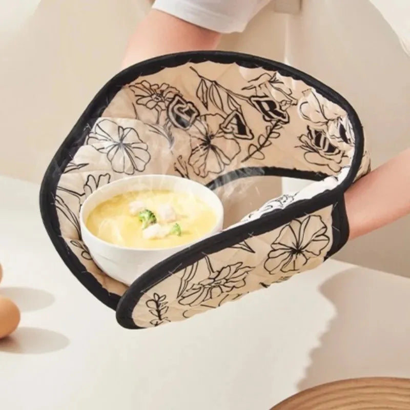 Heat Resistant Oven Mitts – Long Floral Kitchen & BBQ Gloves Oven Mitts Oasis Select