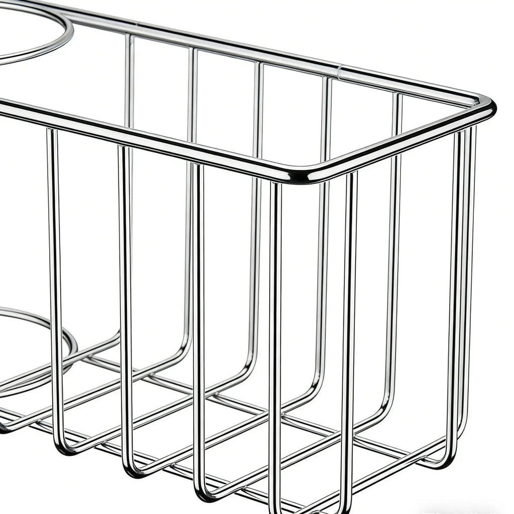 Sponge Holder For Kitchen Sink stainless steel Storage Rack for Sponge Brush Dishwashing Liquid Drainer Rack Kitchen Organizer Oasis Select