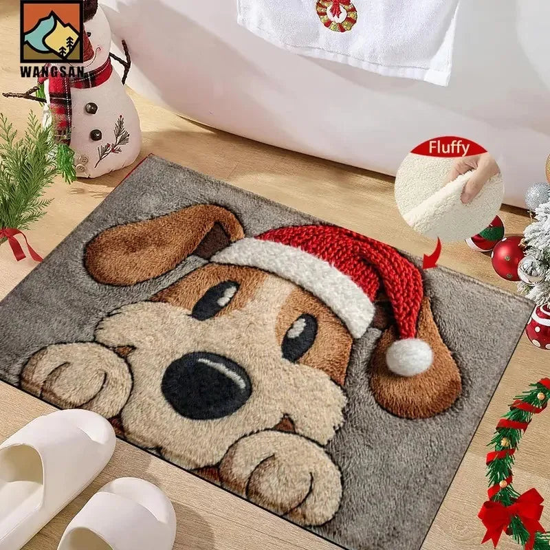 Christmas Carpet Door Merry Christmas Mat Festival Santa Claus Outdoor Decorations Home 2025 Navidad Xmas Ornament New Year 2026 Oasis Select D