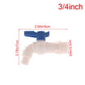 1PCPlastic Male Thread Water Faucet Tank Tap Adapter 1/2 3/4 Inch Drainage Aquarium Valve Replacement Tap for Garden Accessories Oasis Select A6