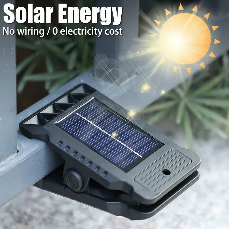 2PCs LED Solar Lights Outdoor Clip-on Motion Sensor Lights 3 Mode IP65 Waterproof Security Lamp for Fence,Deck,Wall,Garage,Patio Oasis Select