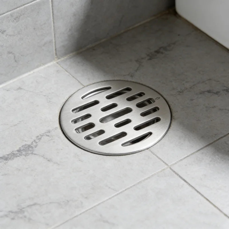Universal Stainless Steel Round Floor Drains Cover Plate Sink Strainer Anti-clogging Shower Drains Hair Catcher Bathroom Fixture Oasis Select