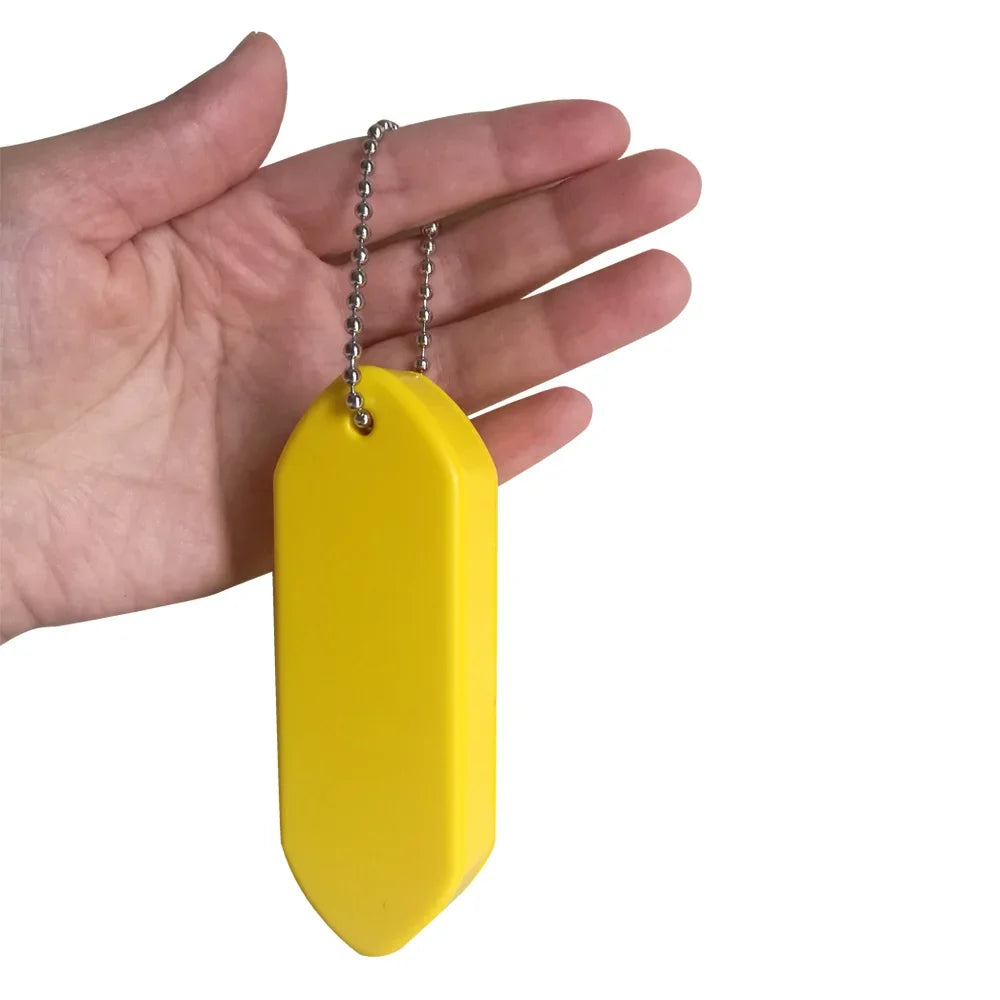 Buoyant Key Ring Tube Float Keychain Floating Key Chain For Fishing Sailing Surfing Kayak Swimming Water Sports Oasis Select