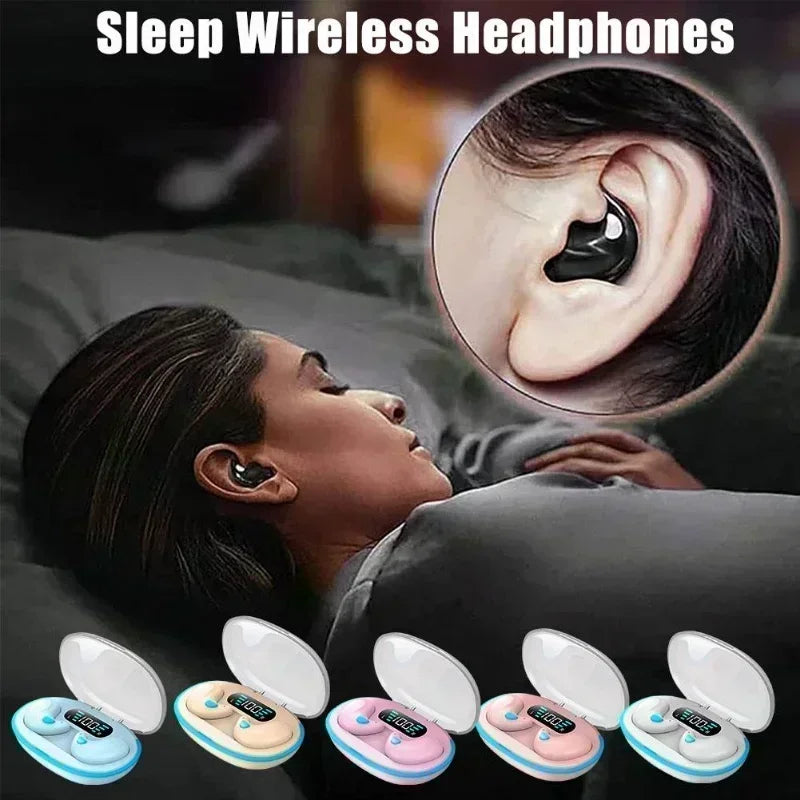 X55 Sleeping Earbuds Wireless Mini Headphones For Work TWS Bluetooth Earphone Stereo Hidden Headsets with Mic HD Call Waterproof Oasis Select