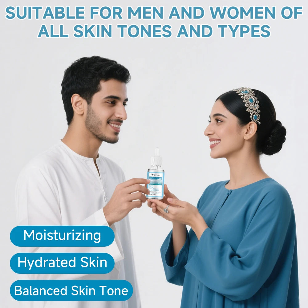 SUYARUN Hyaluronic Acid Face Serum for Women/Men, Hydrating Anti-Aging Moisturizer, Fast-Absorbing Deep Hydration, All Skin Type Oasis Select