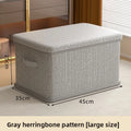 Clothes Storage Box Household Large-capacity Wardrobe Snacks Toys Layered Finishing Artifact Folding Storage Box Basket with Lid Oasis Select L