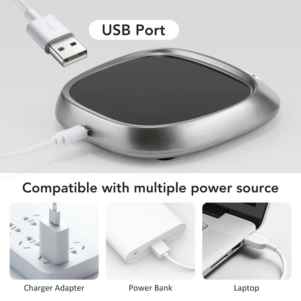 USB Coffee Mug Warmer – 3-Temp Smart Heating Coaster