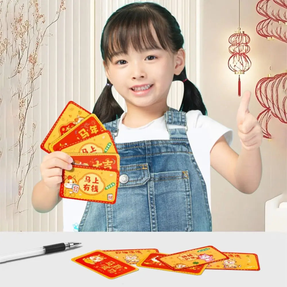 Cute 60Pcs Scratch-off Cards Cartoon Anniversary Vouchers Tickets 2025 New Year Activity Favors Surprise Lucky Cards Award Gifts Oasis Select