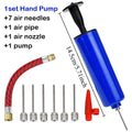 1pcs Universal Handheld Inflator Compact Portable Air Pump with Needle Practical Tool for Outdoor Sports Ball Inflation Oasis Select Blue 1Set