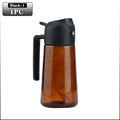 470ml Dark Amber Glass Oil Sprayer Food Grade Olive Oil Dispenser Bottle with Stickers for Cooking Kitchen Air Fryer BBQ Oasis Select Black