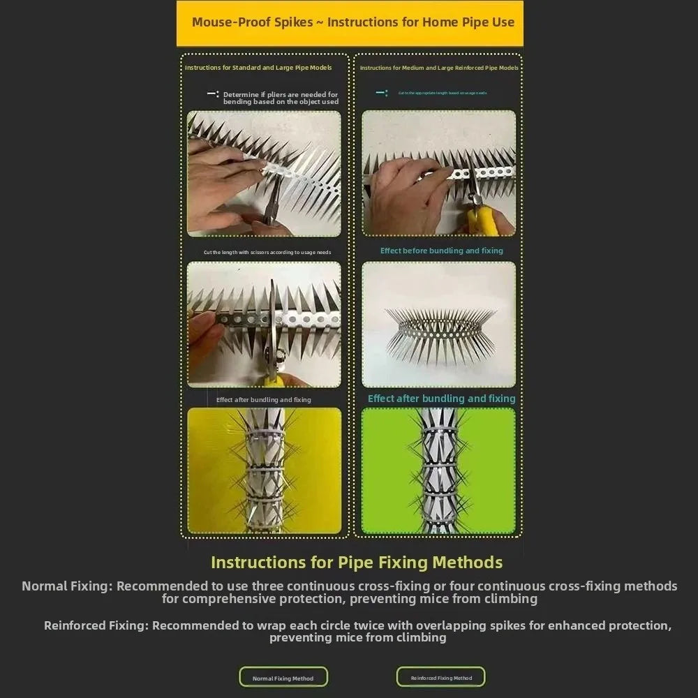Stainless Steel Bird Spikes – Flexible Waterproof Deterrent 0.5/1m