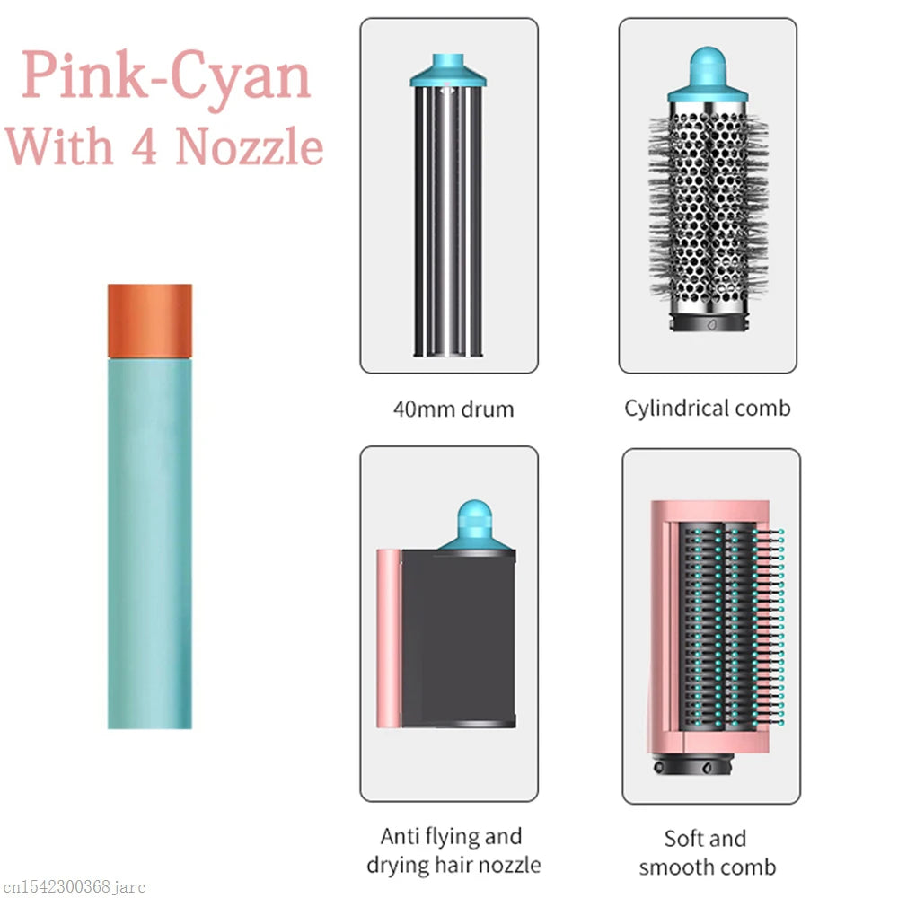SenCiciMen X9 Multi Hair Styler Curling Iron Hair Hot Air Brush Curling Barrel Hair Dryer Salon Professional Curly Hair Styler Oasis Select 4 in 1 Pink Cyan China Mainland EU