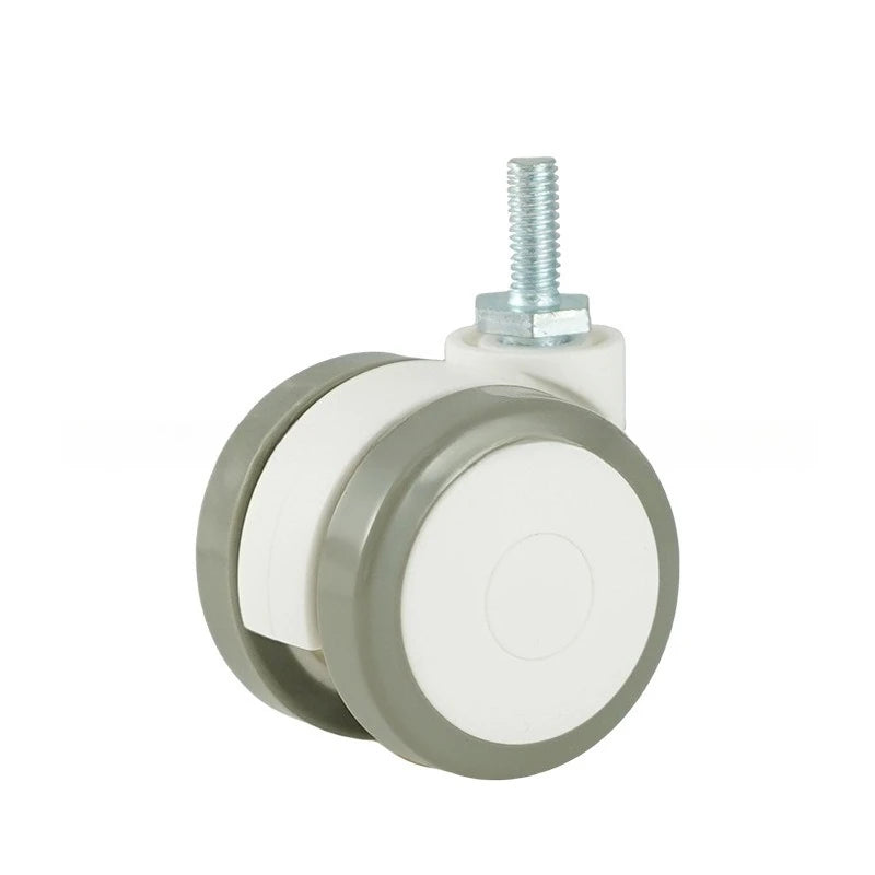 1Pcs RubberThreaded Caster, M6/M8 Swivel Stem for Replacement, Twin Caster Wheels with Locking Brake Oasis Select 1 pcs 8x15 rake 1.5inch