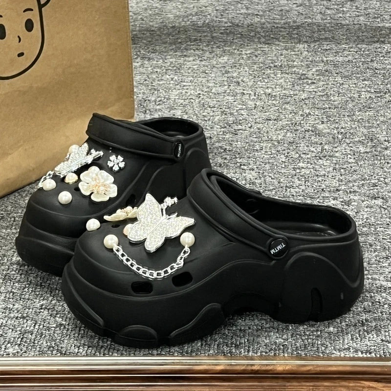 Butterfly Fashion Shoe Accessory Set, decorative shoe buckles, removable, suitable for sandals and flip-flops. Oasis Select