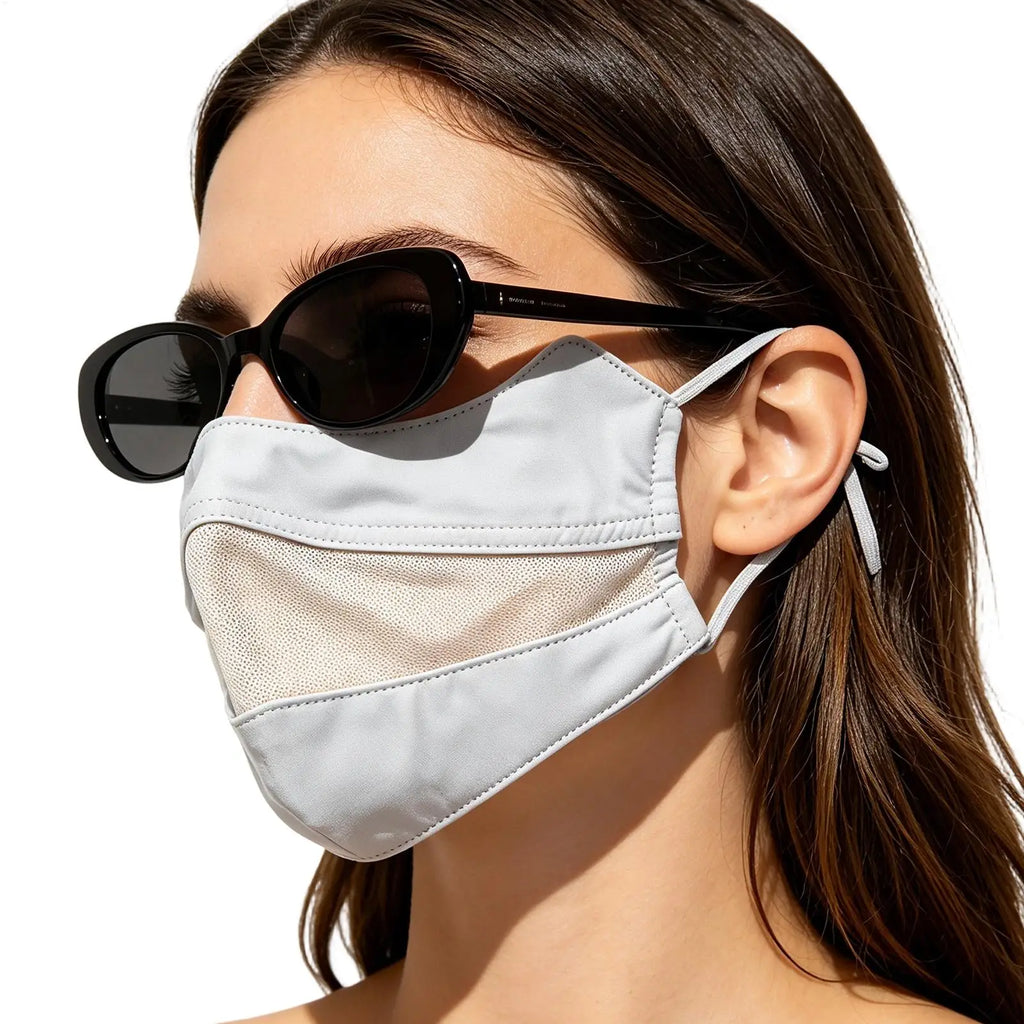 Summer Ice Silk Face Mask UV Sun Protection Respirator Men Women Adjustable Breathable Mask For Outdoor Running Cycling Sports Oasis Select