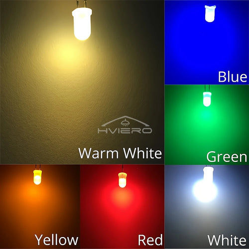 1000Pcs 5mm Diffused LED Diodes – 6-Color DIY Lighting Kit LED Diode Kit Oasis Select