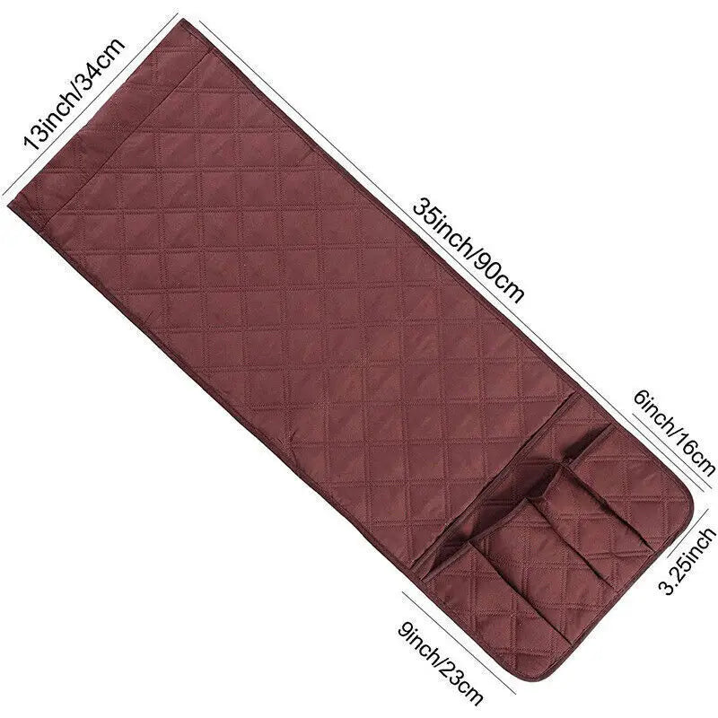 Sofa Armrest Organizer with 5 Pockets and Cup Holder Tray Couch Armchair Hanging Storage Bag for TV Remote Control Cellphone Oasis Select