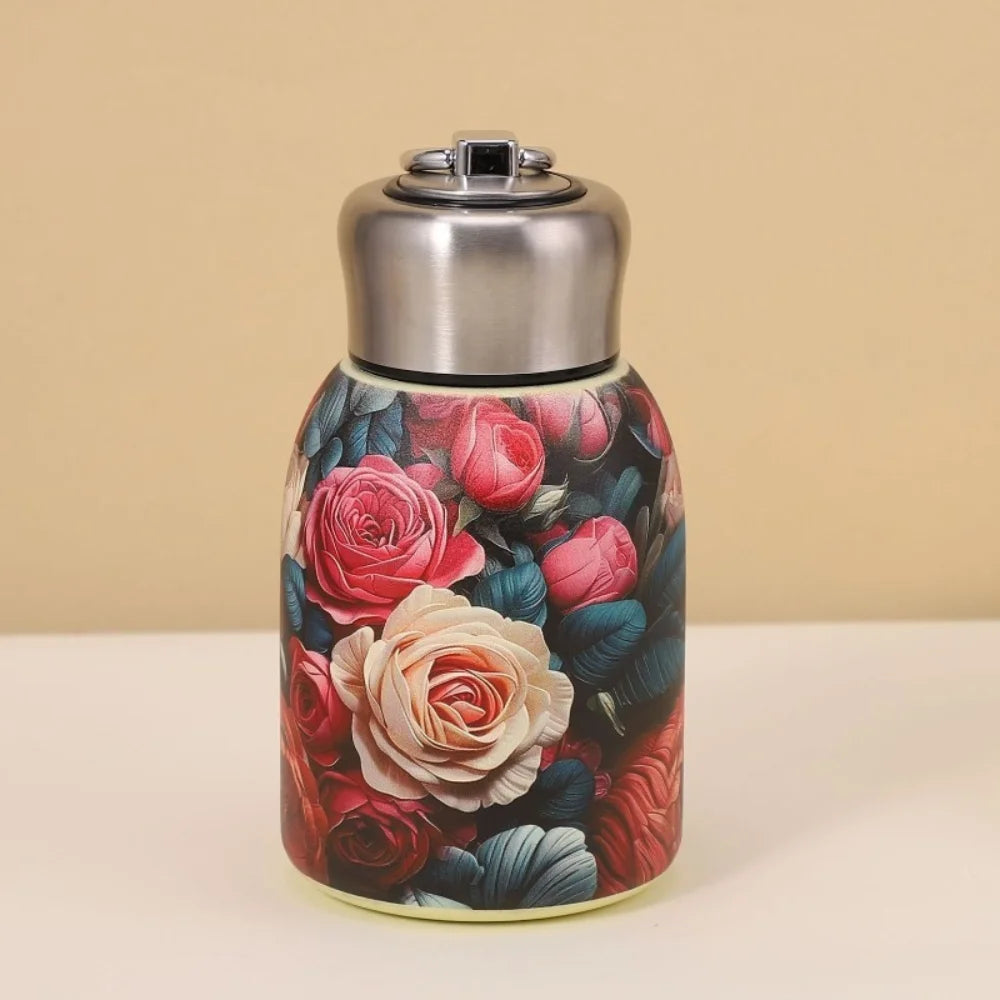 Portable 304 Stainless Steel Insulated Cup 300ml Mini Coffee Mug Double Wall Leak-Proof Water Bottle Travel Oasis Select Style 4 300ml