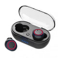 New TWS Bluetooth Earphones Wireless Headset Deep Bass Earbuds True Wireless Stereo Headphones Sport Earphones Oasis Select black-red