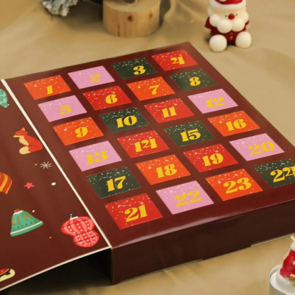 Christmas Advent Filling Box Fillable 24 Days Empty Kids Christmas Countdown Calendar for Birthdays Valentine's Day Children Men Oasis Select
