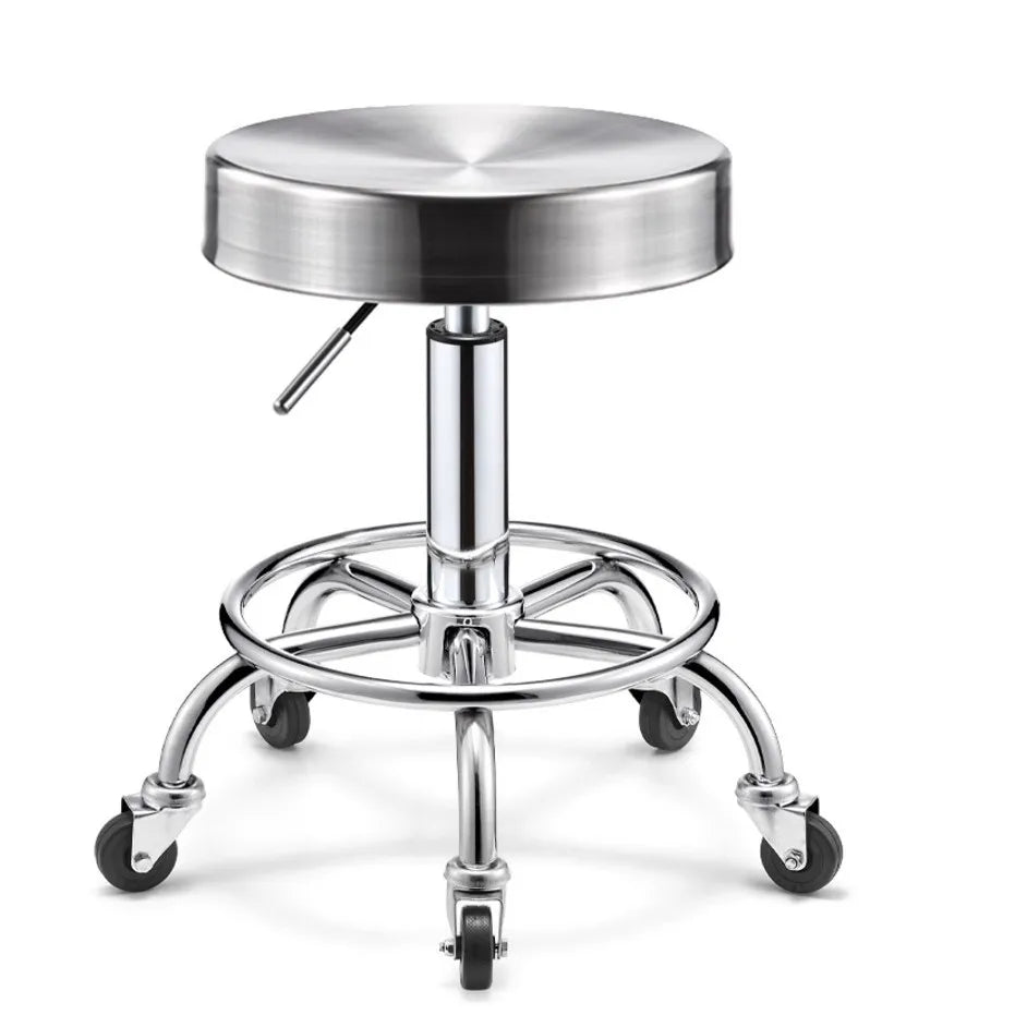 Stainless steel beauty stool pulley stool lifting large work stool hair and nail stool hair cutting chair swivel chair Oasis Select 14