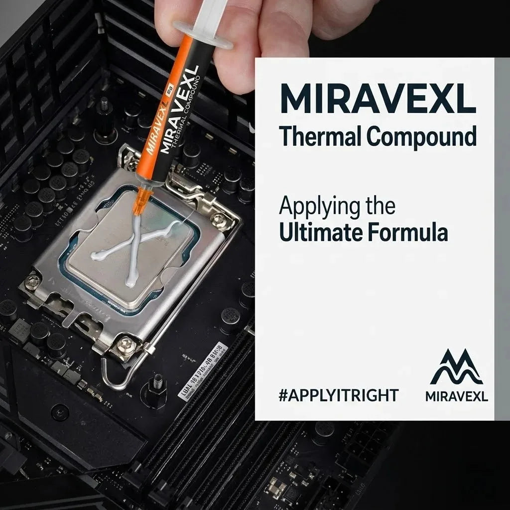 MIRAVEXL 8g Non-Conductive Thermal Paste Safe Cooling Heatsink Compound For CPU GPU PC Console Repair & Heat Dissipation + Tools Oasis Select