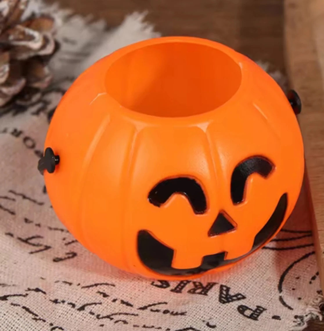 Halloween Pumpkin Candy Bucket | Trick-or-Treat Bag