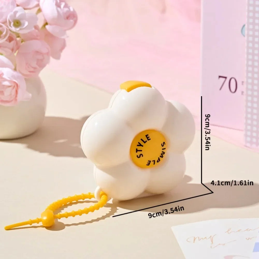 Flower Storage Box Dopamine Waterproof Storage Box Divider Multifunctional Jewelry Box Earring and Necklace Storage Oasis Select YELLOW