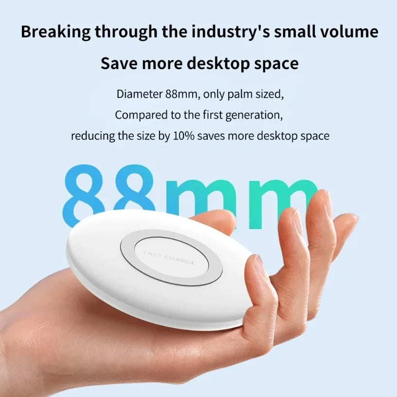 For Samsung QI Wireless Fast Charger Pad For Galaxy S20 S21 S22 S23 S24 S10 S9 S8 Plus Note 20 Ultra 10 9 8 Z Flip Fold 6 5 4 3 Oasis Select