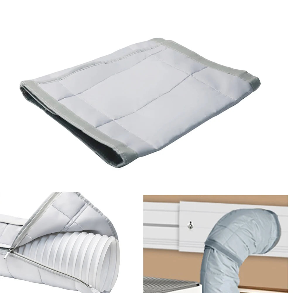 Air Conditioner Hose Cover Interface Protective Cover Dustproof Heat Insulation Insulated AC Hose Duct Vent Cover Sleeve Protect Oasis Select