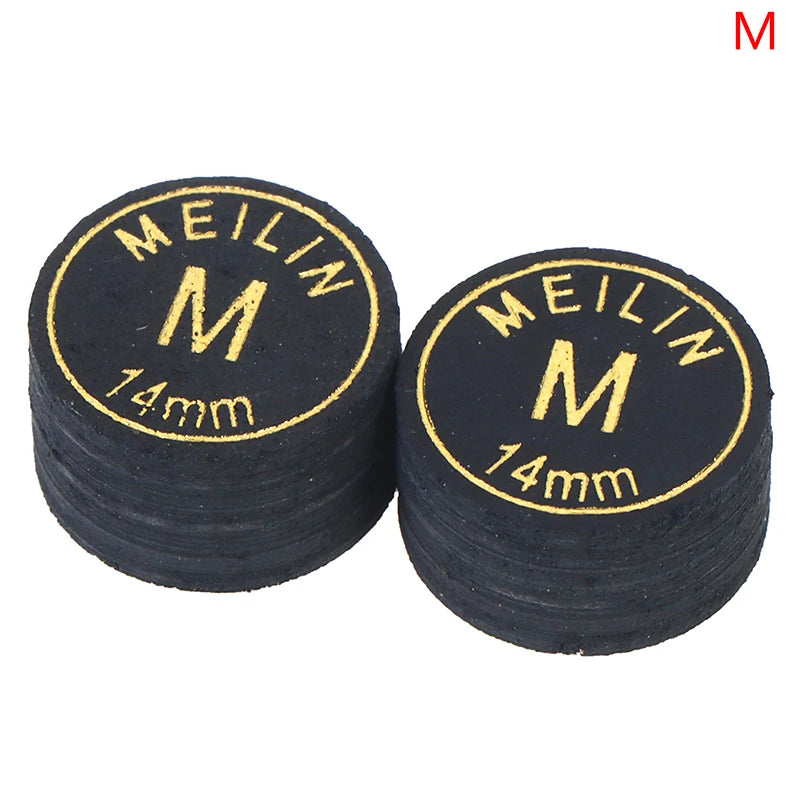 2pcs/Lot 14mm Japanese Cue Tip Quality Pool Billiard Pigskin Cue Tip 9 Layers Snooker Cue Tip@#X Oasis Select M