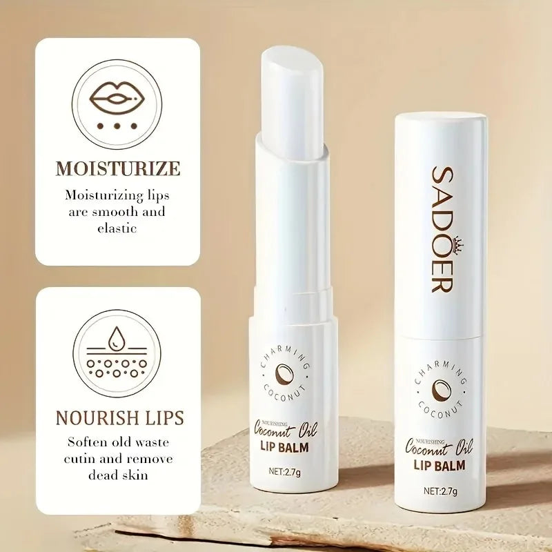 Coconut Lip Balm - Lasting Nourishment and Moisture for Men and Women - Daily Care Lip Balm Oasis Select